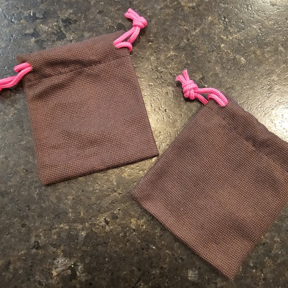 5 designer drawstring jewelry dustbags (Kate Spade, Michael Kors and Brighton) - Picture 9 of 10